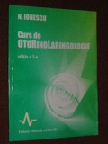 Curs de otorinolaringologie - N.Ionescu