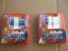 rezerve de ras gillette fusion clasic set 4 buc. sigilate, originale, calitate 1 foto