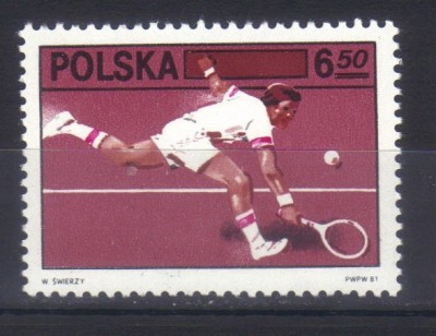 POLONIA 1981, Sport - Tenis, serie neuzată, MNH foto