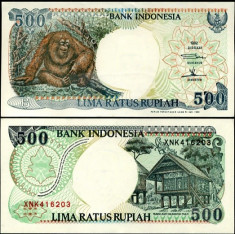 INDONEZIA- 500 RUPIAH 1992-1998- P 128- UNC!! foto