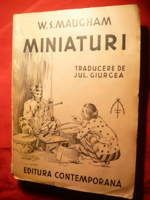 W.S.Maugham - Miniaturi - Trad. J.Giurgea 1941 foto