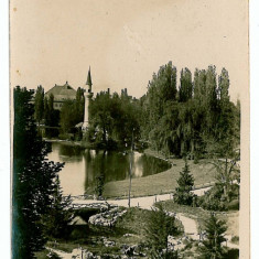 625 - BUCURESTI, Park Carol - old postcard, real PHOTO - unused