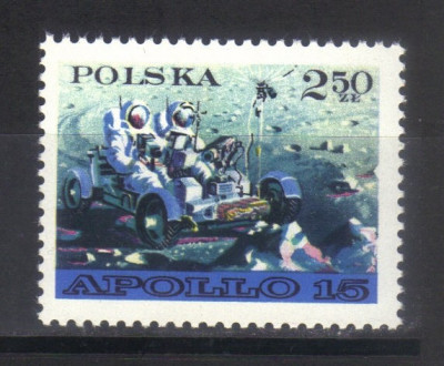 POLONIA 1971, Cosmos - Apollo 15, serie neuzată, MNH foto