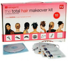Set profesional pentru par,clame pentru par,12 piese instructiuni coafuri pentru cocuri perfecte Total Hair Makeover Kit foto