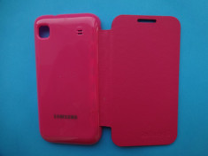 Husa Samsung Galaxy S I9000 Flip Cover Roz !!! Folie de protectie display CADOU !!! foto