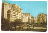 #carte postala(ilustrata)-BUCURESTI-B-ul g-ral Magheru, Circulata, Printata