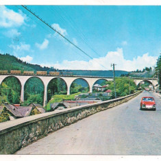 #carte postala(ilustrata)-BORSEC-Podul de le intrarea in localitate