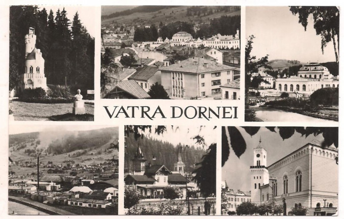 #carte postala(ilustrata)-VATRA DORNEI-colaj