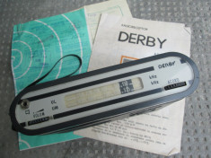 Radio vechi Derby , instructiuni cu schema , certificat de garantie original , factura de achizitie foto