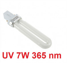 neon pentru lampa uv de manichiura, lampa pentru unghii false ce usuca gel, cod UV-7W foto