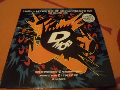 d mob a little bit of this a little bit of that 1989 dublu disc vinyl 2 lp muzica house acid hip VG+ foto