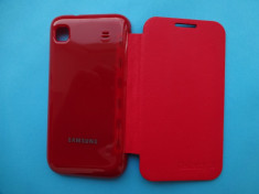 Husa Samsung Galaxy S I9000 Flip Cover Rosu !!! Folie de protectie display CADOU !!! foto