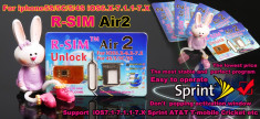 NEW R-SIM AIR2 UNLOCK IOS 7.1.1 SPRINT SUA SIGILAT!! foto