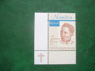 Namibia 1999 personalitati Johanna Gertze - misionar MI 1001 MNH foto