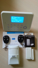 Sistem Alarma Casa Dual GSM si PSTN + IP cu display LCD model 816G/2014 foto