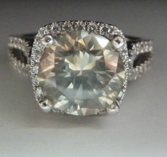 Inel logodna aur 14k cu diamante by Gabriel&amp;amp;amp;amp;Co. 3.70ctw VIDEO (vezi si alte modele) foto
