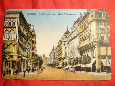 Ilustrata Budapesta Bdul Kossuth Lajos ,circ .1925 foto