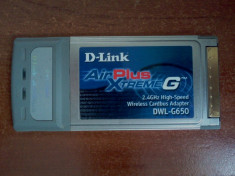 D-Link AirPlus DWL-G650 High Speed 2.4GHz Wireless 108Mbps Cardbus Adaptor foto
