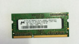 Memorie laptop Micron 1GB DDR3-1066, PC3-8500 CL7, MT8JSF12864HZ-1G1D1, (1109), 1 GB, 1066 mhz