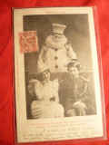 Ilustrata TCV Pierrot Avocat- Carnaval Costumat ,foto A.Bergeret , Nancy , ambulanta 1942