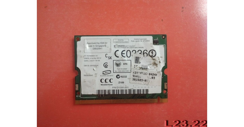 Modul, placa retea, wireless DB02941 de la Laptop Acer Aspire 5680 ...