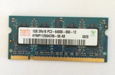 Memorie laptop Hynix 1GB CL6 DDR2-800 SODIMM, HYMP112S64CR6-S6 (1106)