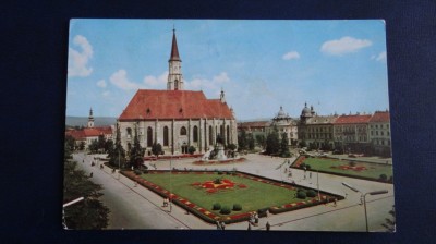 CP - Cluj - Catedrala Sf Mihai - Circulat foto