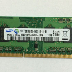 Memorie laptop Samsung 1GB DDR3-1333 PC3-10600 CL9, M471B2873GB0-CH9 (1112)