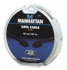 Cablu Date SATA L-Type Manhattan 391672 foto