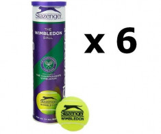 ARTICOLE TENIS ; 24 Mingi Tenis SLAZENGER Wimbledon, 6 cutii (6 x 4 mingi), COD SLAZ foto