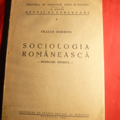 Traian Herseni -Sociologia Romaneasca -Incercare Istorica - Prima Ed. 1940