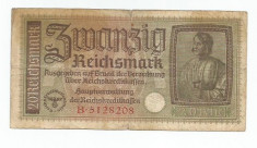 LL bancnota Germania 20 marci 1940-45 (#8208) foto