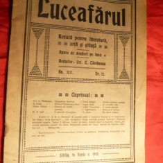 Revista Luceafarul -Literatura ,Arta ,Stiinta -1913 Sibiu ,32 pag. format mare