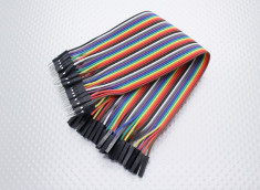 Arduino Male-Female 3 x 40P 200mm Wire Jumper Cable (FS00395) foto