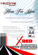 Hartie Foto Inkjet Mata A4 50 coli 180g X-RED foto