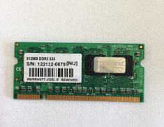 Memorie laptop Transcend 512MB DDR2 533Mhz SODIMM (1128) foto