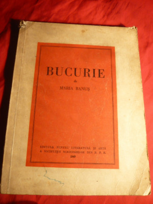 Maria Banus - BUCURIE - Prima Ed. 1949 foto