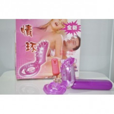 Long Lasting Vibrating Cock Ring Clit Massager with Vibration Control Pink foto