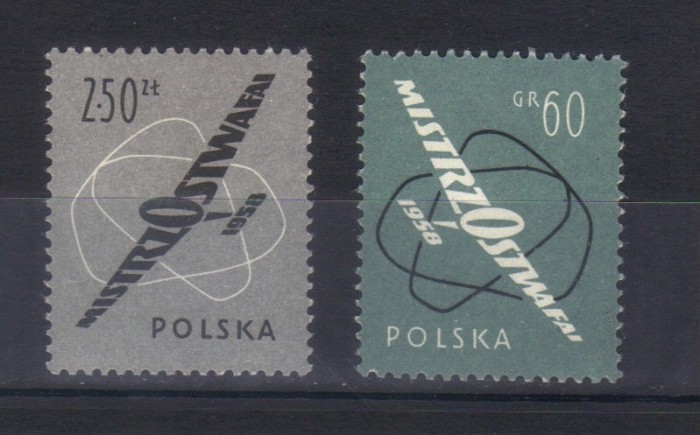 POLONIA 1958, Aviatie, serie neuzată, MNH