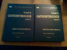 TRATAT DE GASTROENTEROLOGIE * Volumul I + II -- Mircea Grigorescu -- 2001, 820 + 760 p. + planse color foto