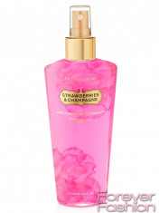 VICTORIA&amp;#039;S SECRET VS MADE IN USA ~ STRAWBERRIES CHAMPAGNE FRAGRANCE MIST ~ VS FANTASIES Lotiune Crema Spray Unt de Corp Gel de Dus Scrub EDT SUA STOC foto