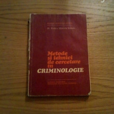 METODE SI TEHNICI DE CERCETARE IN CRIMINOLOGIE - Rodica M. Stanoiu - 1981, 183p