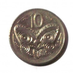 G5. NOUA ZEELANDA NEW ZEALAND 10 CENTS 1980, 5.66 g., Cu-Ni, 23.62 mm **