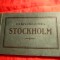 Carnet 10 Ilustrate Stockholm alb-negru ,marca Nordisk Konst. , interbelice