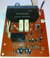 Modul amplificare 2 x 120W cu STK4241V inclusiv protectie cu releu foto