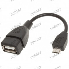Cablu adaptor USB mama, micro USB tata-129675 foto