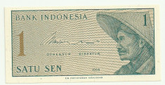 INDONEZIA 1 SEN 1964 UNC P-90a [1] foto
