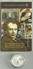 ROMANIA 10 LEI 2011 , NICOLAE TONITZA , 125 Ani - Nastere certif BNR - PROOF foto