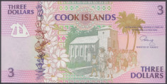 Cook Islands 3 dolari UNC foto