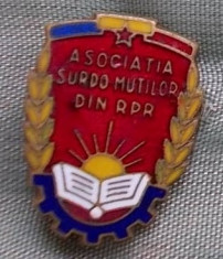 Insigna Asociatia Surdo-Mutilor din RPR foto